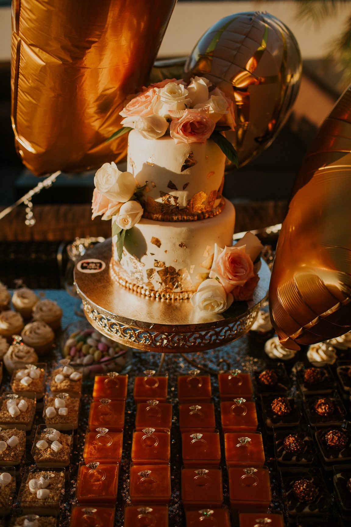 detail of bride's cake